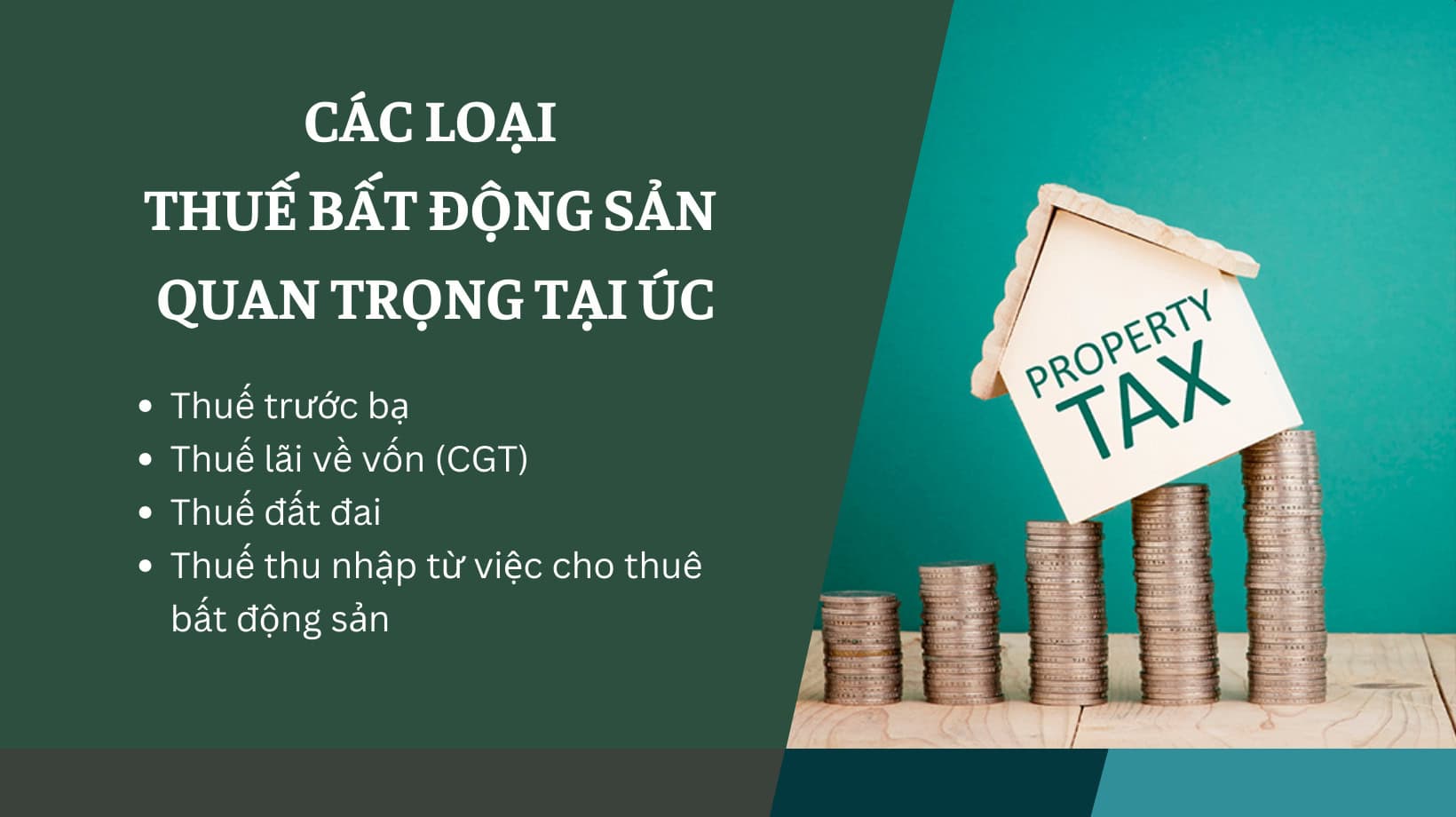 Các loại thuế trong bất động sản Úc