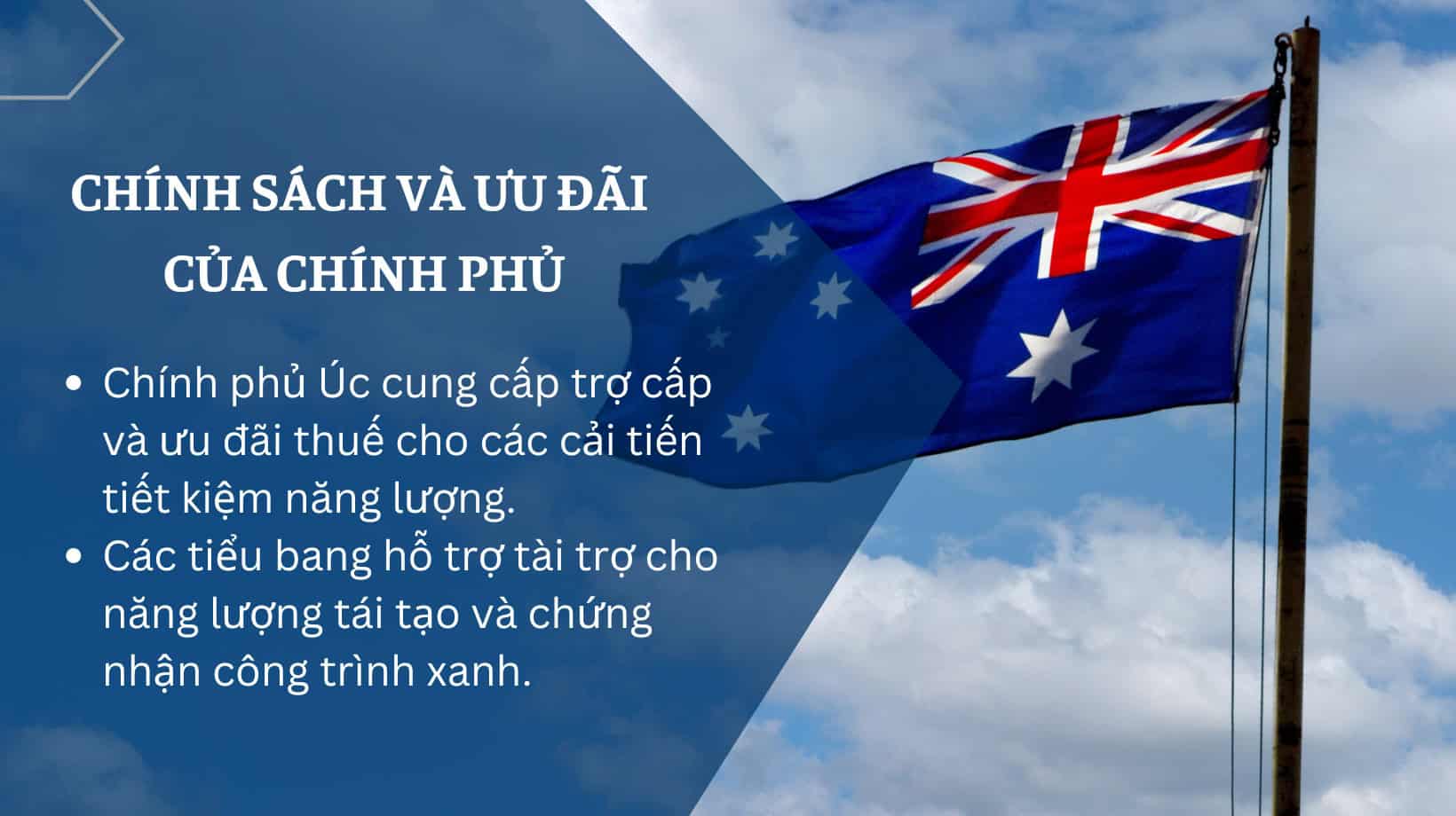 Chính sách và ưu đãi của Chính Phủ Úc