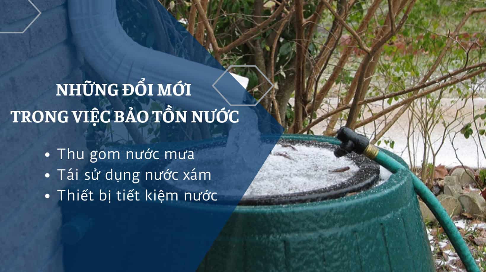 Đổi mới trong việc tiết kiệm nước sạch