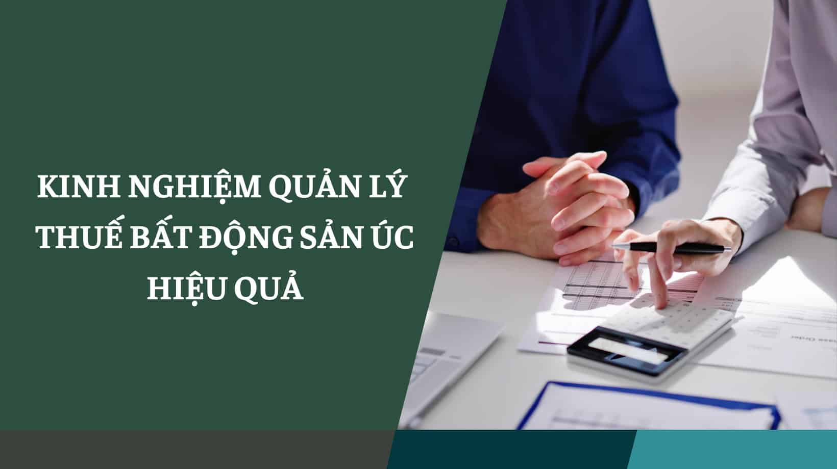 Kinh nghiệm quản lý thuế bđs Úc