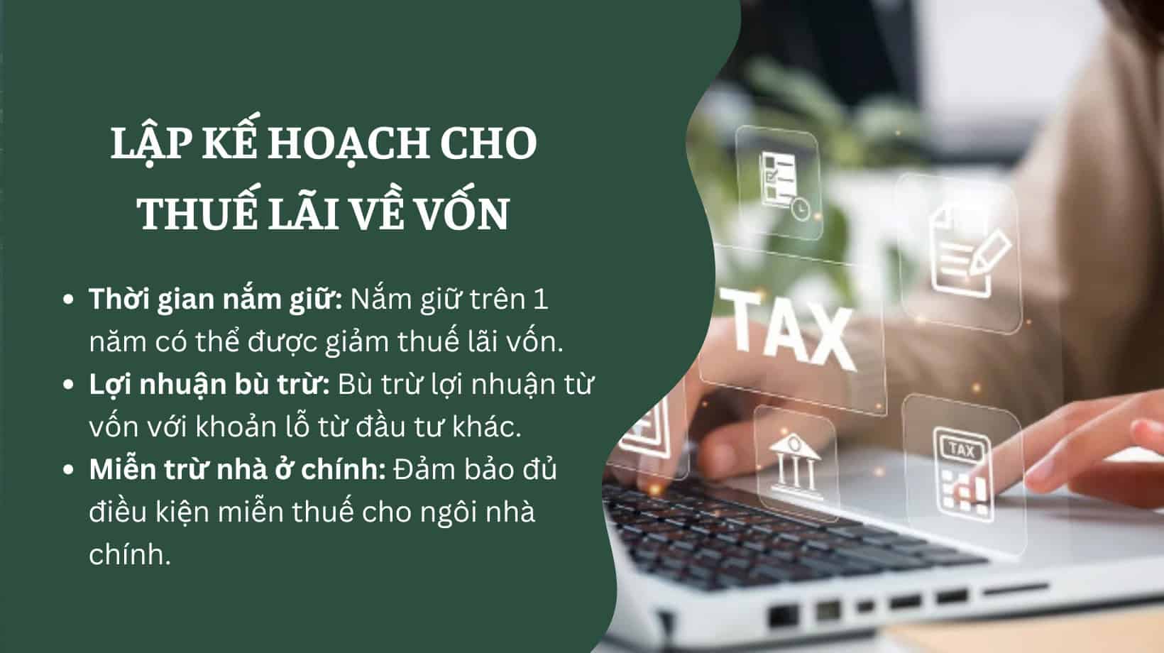 Lập kế hoạch thuế phù hợp