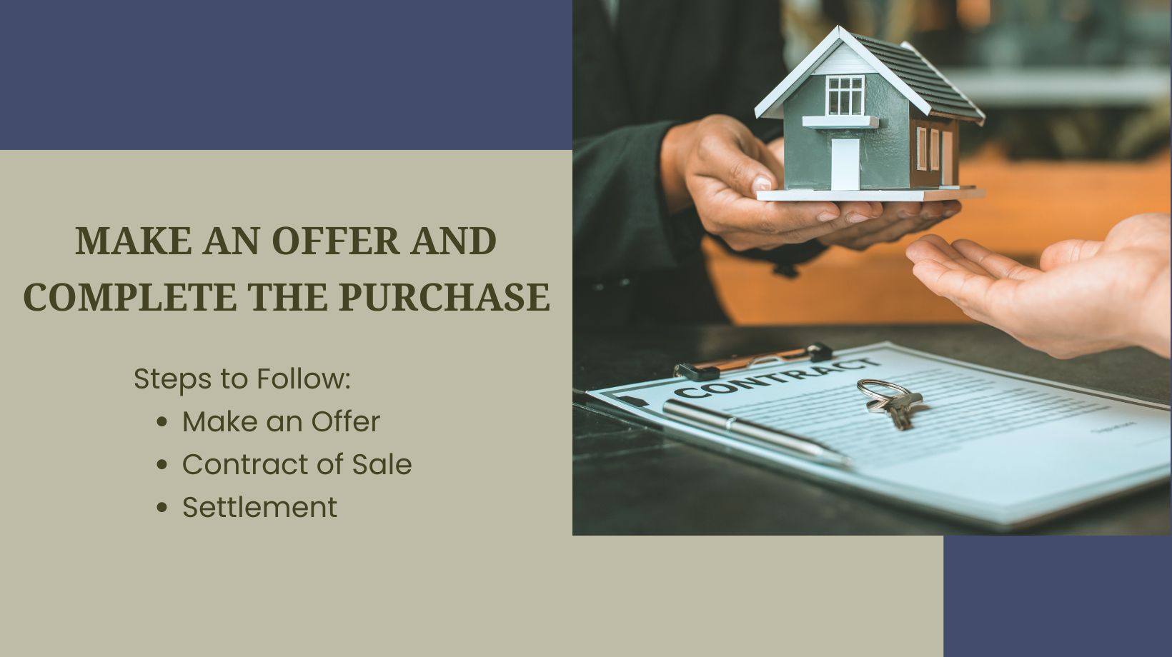 Make an Offer and Complete the Purchase