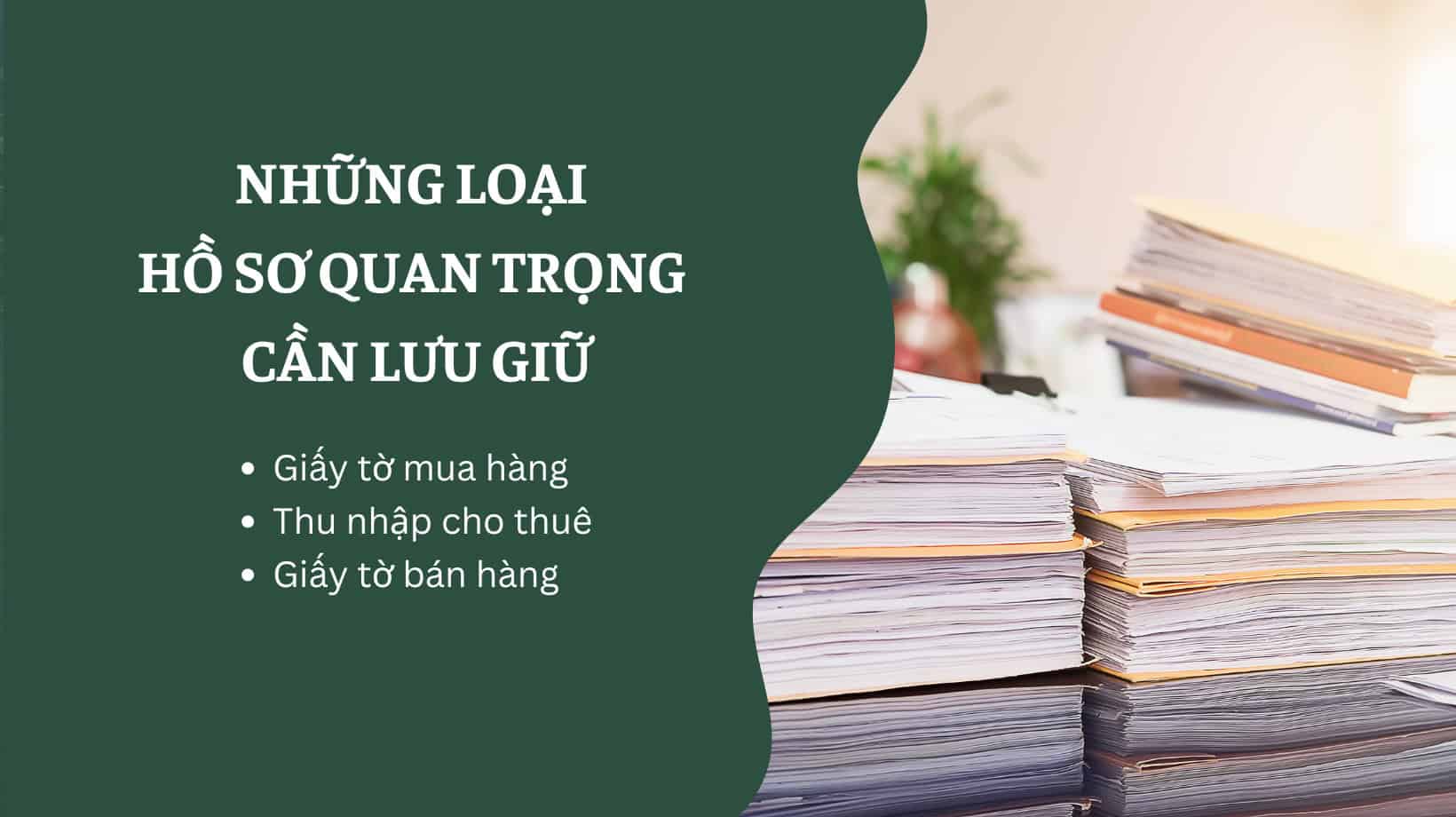 Hồ sơ giấy tờ quan trọng