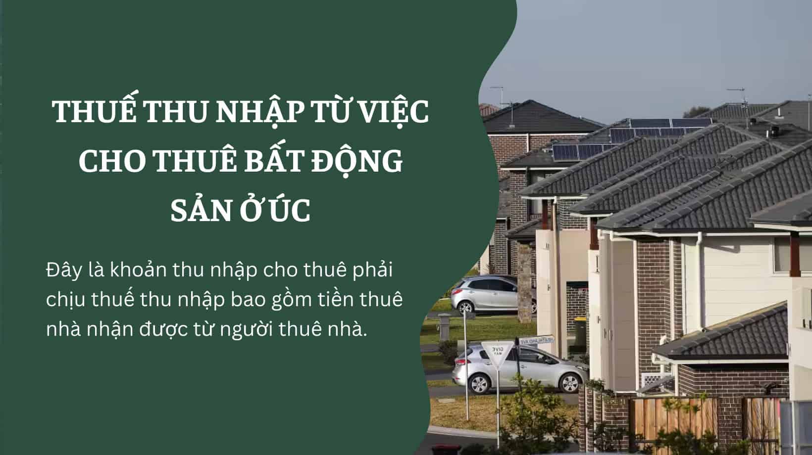 Thuế thu nhập từ việc cho thuê BĐS Úc