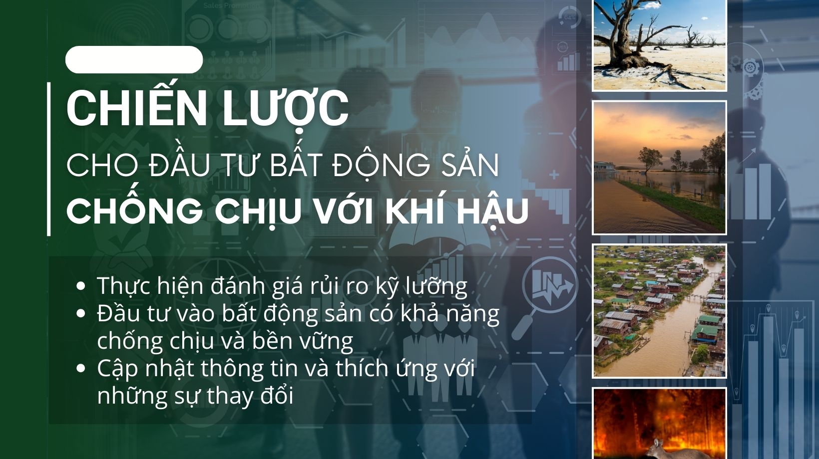 Chiến lược cho đầu tư bất động sản chống chịu với khí hậu