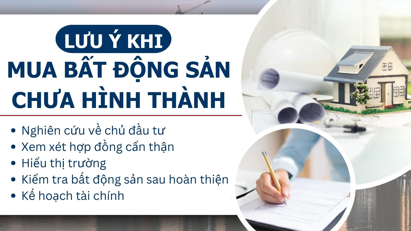 Mẹo mua bất động sản chưa hình thành