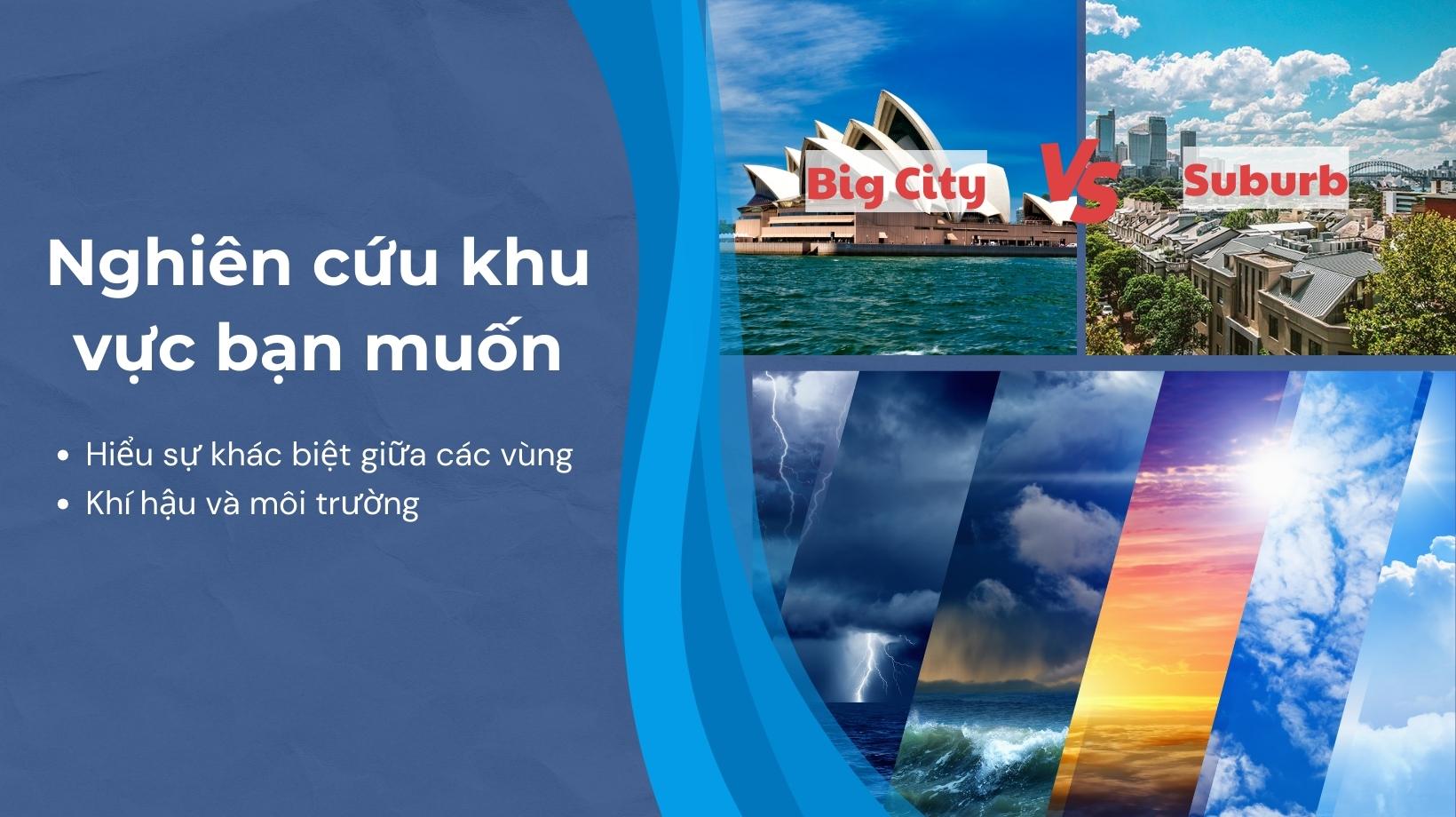 Sydney, Melbourne, Brisbane, Perth và Adelaide là những đô thị sầm uất, có nhiều tiện ích và cơ hội việc làm