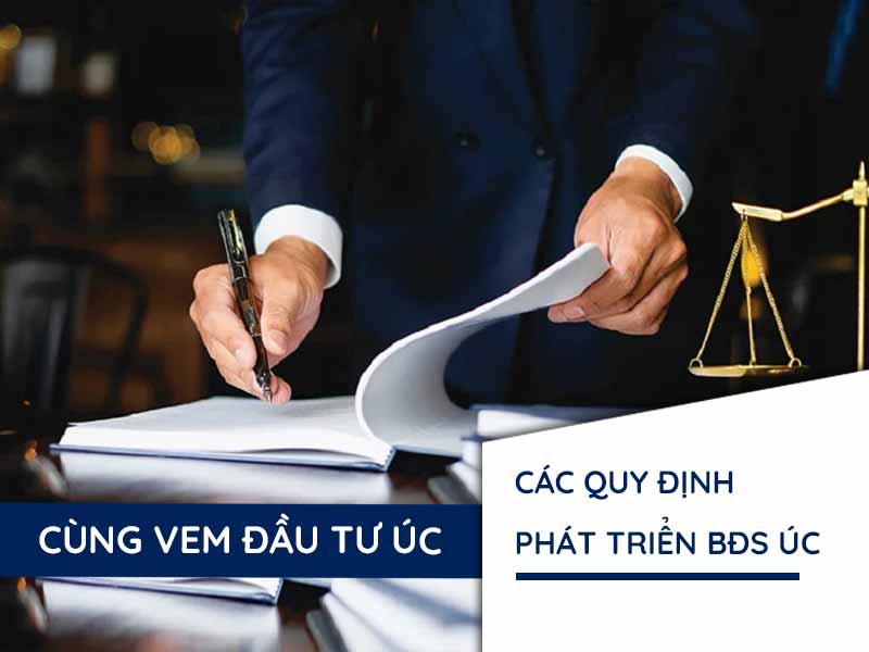 quy định phát triển bất động sản Úc
