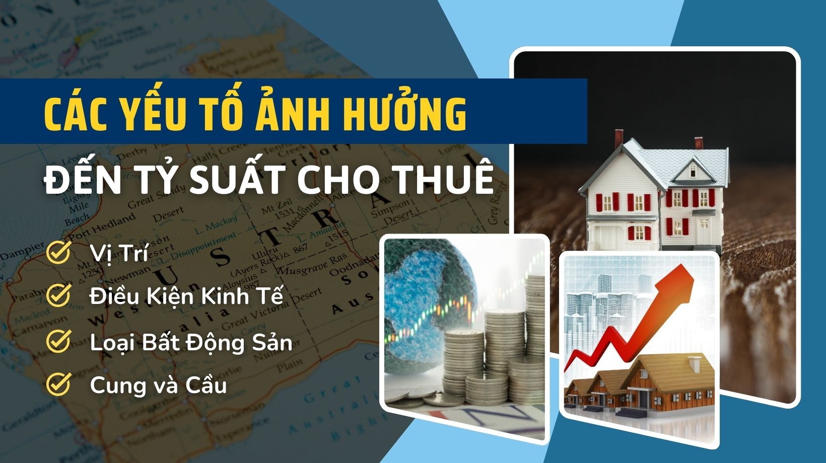 Nhiều yếu tố có thể ảnh hưởng đến tỷ suất cho thuê tại các khu vực khác nhau ở Úc